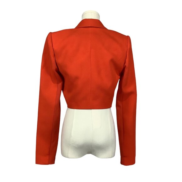BCBGMaxAzria Orange Women's Crop Blazer - Picture 2 of 4